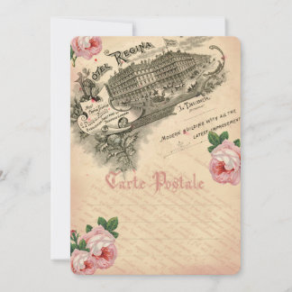 Rose Française - Carte d'invitation