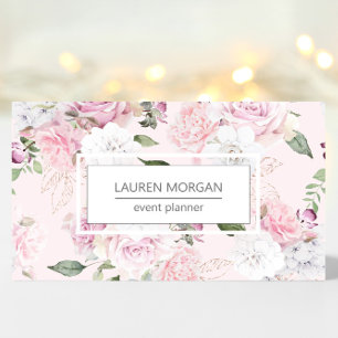 Rose Garden Blush Florals Carte de visite