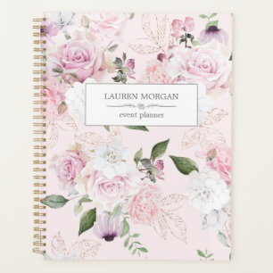 Rose Garden Blush Planificateur personnalisé