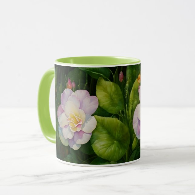 Rose Garden Floral Art Cup Mug (Devant gauche)