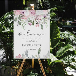 Rose Garden Floral Mariage Accueil Poster