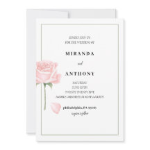 Rose Garden Wedding Invitation