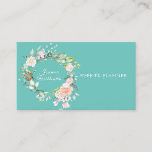 Rose Garland Floral Carte de visite