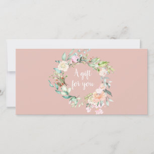 Rose Garland Pink Business Cadeau Certificat