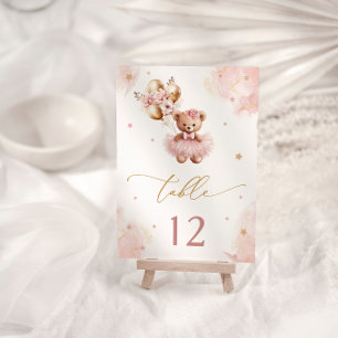 Rose Girl mignonne Teddy Baby shower Ours