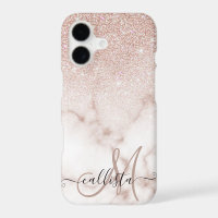 Rose glamour or blanc Parties scintillant marbre d