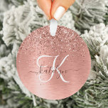 Rose Gold brossé Parties scintillant métallique No<br><div class="desc">Personnalisez facilement ce design ornemental chic branché avec une jolie parties scintillant brillante or rose sur un arrière - plan métallique brossé or rose.</div>