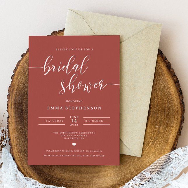 Rose Gold Elegant Bridal Shower Invitation (Créateur téléchargé)
