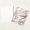 Rose Gold Faux Foil et Motif Marbre blanc