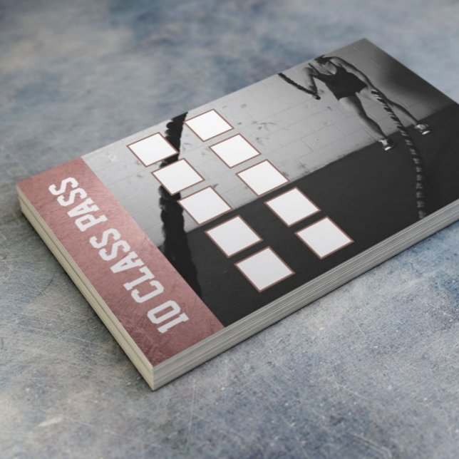 Rose Gold Fitness 10 Classe Pass Fidélité (Créateur téléchargé)