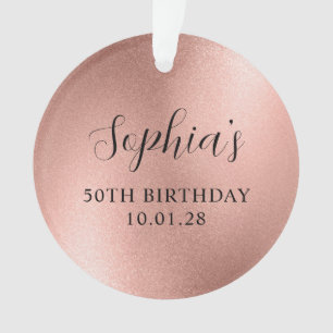 Rose Gold Glam Foil 50e anniversaire Photo