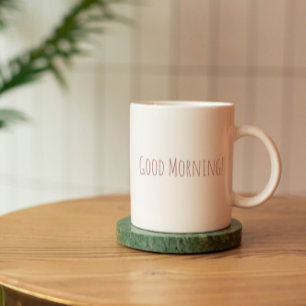 Rose Gold Good Morning Citation Mug