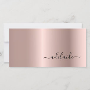 Rose Gold Hair Styliste Script Certificat cadeau