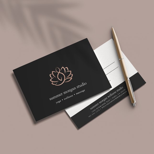 Rose Gold Lotus | Massage Spa Gift Certificate (Créateur téléchargé)