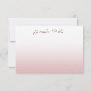 Rose Gold manuscrit Nom de script Modèle Élégant