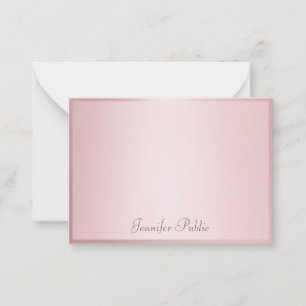 Rose Gold manuscrit Script Élégant Modèle