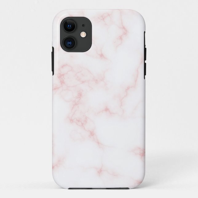 Rose Gold Marble Look iPhone 11 Coque (Dos)
