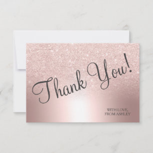 Rose gold pailleté ombre métallisé merci