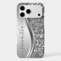 Rose Gold Pailletés Bling Nom Manuscrit Personnali