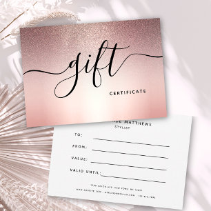 Rose Gold Parties scintillant Beauté Salon Elégant