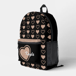 Rose Gold Parties scintillant Coeur sac à dos pers