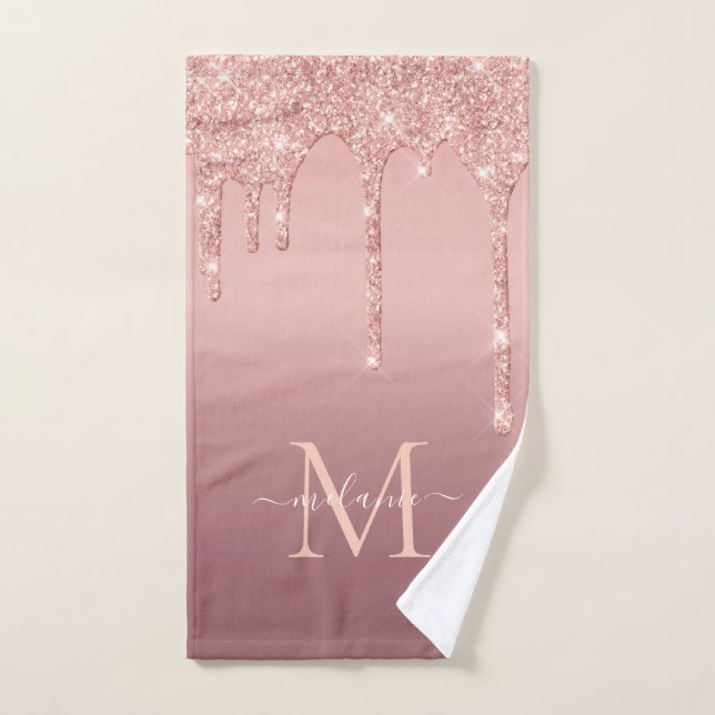 Rose Gold Parties scintillant Serviettes de bain P (Serviette à main)