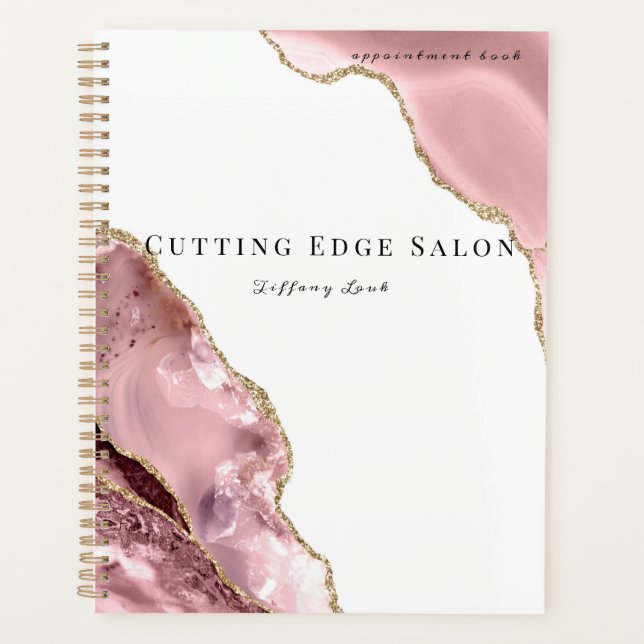 Rose Gold Personnalisé Hair Rendez-vous Livre (Devant)