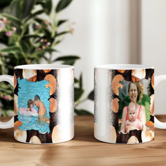 Rose Gold Photo Cadre Mug Wrap (Créateur téléchargé)