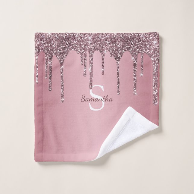 Rose Gold Rose Parties scintillant Drives Sparkle  (Gant de toilette)