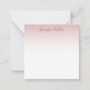 Rose Gold Script Élégant Moderne Simple Modèle