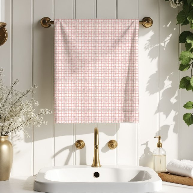 Rose Gold Tartan Towel Perfect Gift for Women (Rose Gold Tartan Towel Perfect Gift for Women)