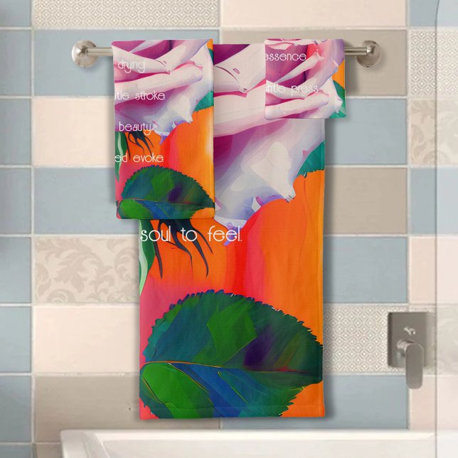 Rose gras en fleurs poème Bohemian Artsy (Créateur téléchargé)