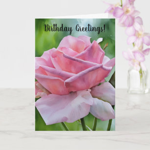 Rose Gros plan Garden Art Carte d'anniversaire