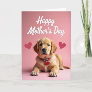 Rose Heart Puppy Love Carte