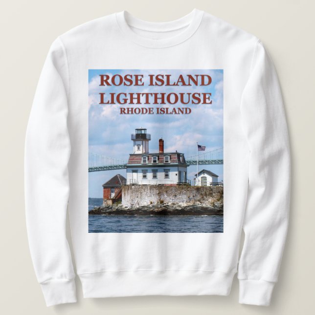 Rose Island Lighthouse, Rhode Island Sweatshirt (Design devant)