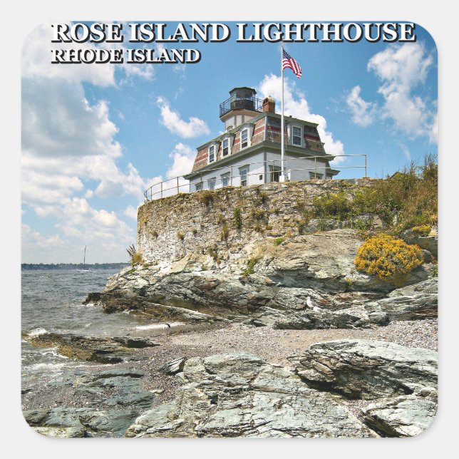 Rose Island Lighthouse, Stickers Rhode Island (Devant)