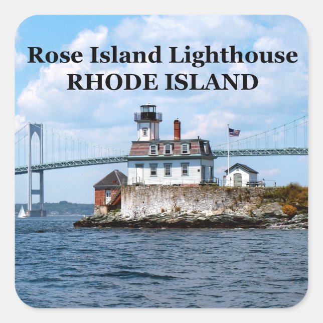 Rose Island Lighthouse, Stickers Rhode Island (Devant)