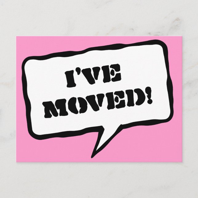 Rose J'ai déplacé déplacer des cartes postales pou (Devant)