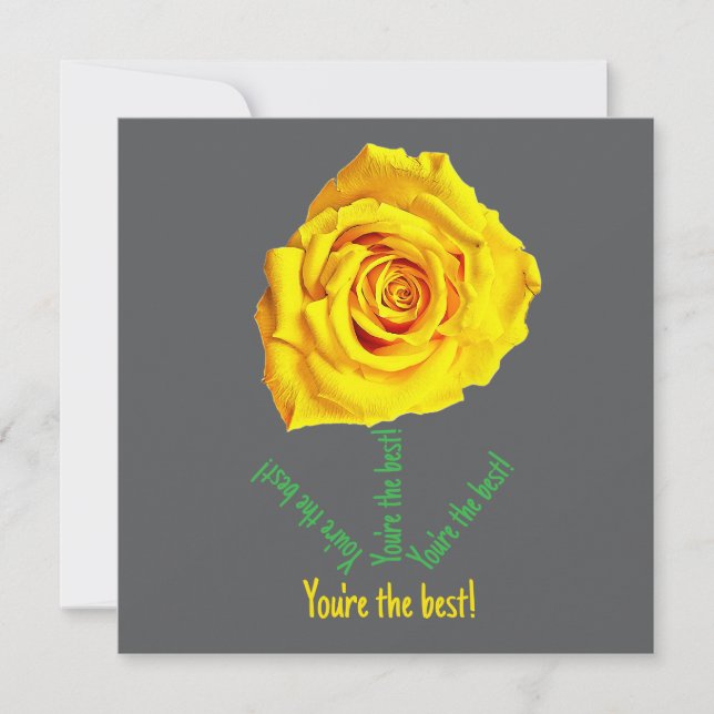 Rose jaune (Devant)