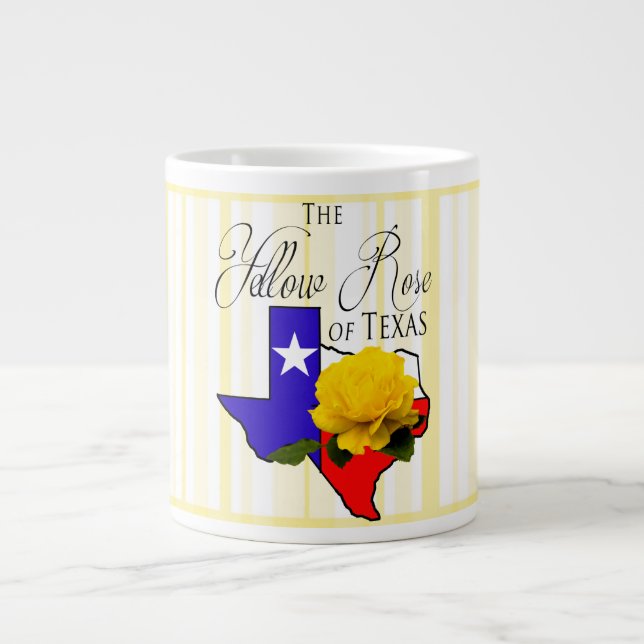 ROSE JAUNE DU TEXAS JUMBO 20 OZ. MUG CAFÉ/SOUP (Devant)