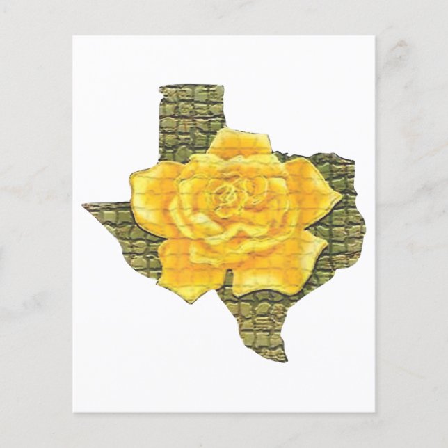 Rose Jaune Du Texas Motif Flower (Devant)