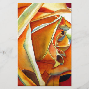 Rose jaune originale aquarelle Art