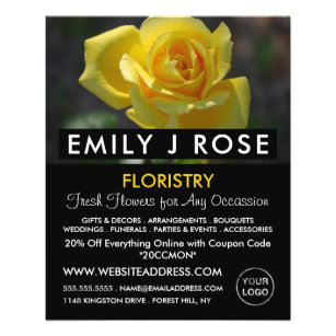 Rose jaune, prospectus publicitaire