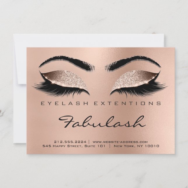 Rose Lashes Extension Aftercare Instruction Browns (Devant)
