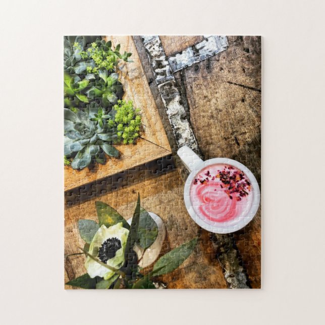 Rose Latte Jigsaw Puzzle (Vertical)