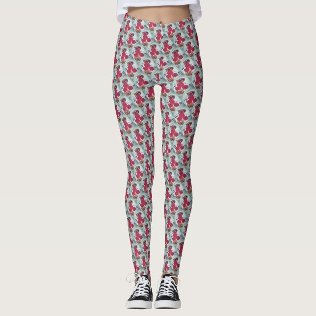Rose leggings motif design (Devant)