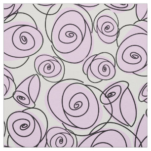 Rose Lilac grand tissu motif