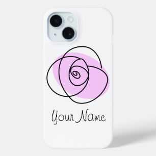 Rose Lilac 'Nom' coque iphone