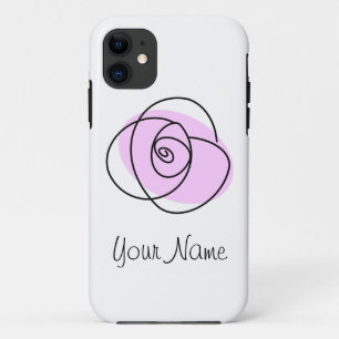 Rose Lilac 'Nom' coque iphone