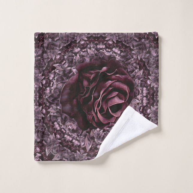 Rose Mandala (Gant de toilette)